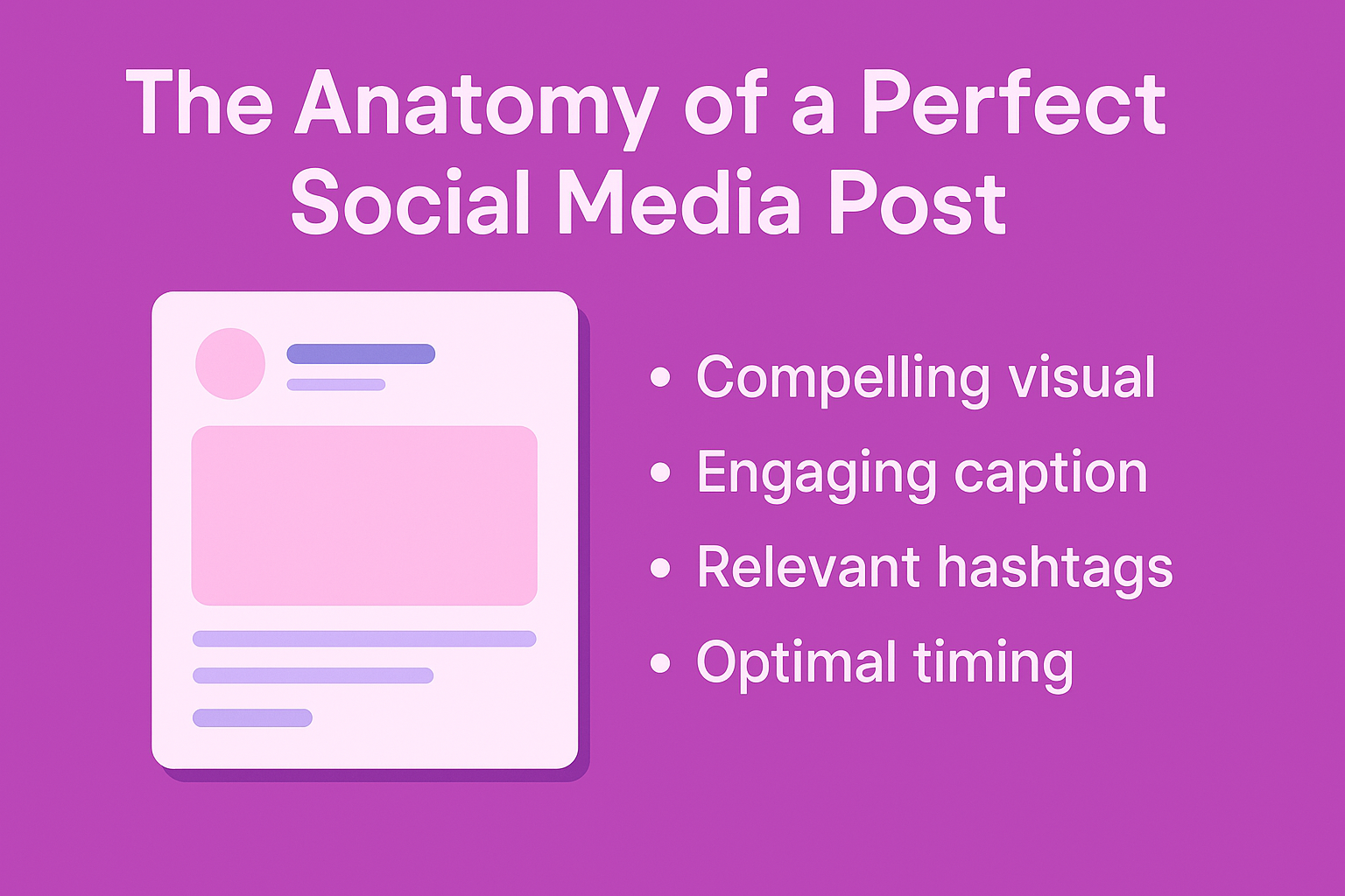 Anatomy of a perfect social media post