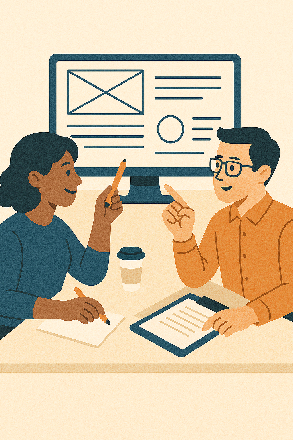 Shows the importance of collaboration between marketing and UX teams for layout strategy.
