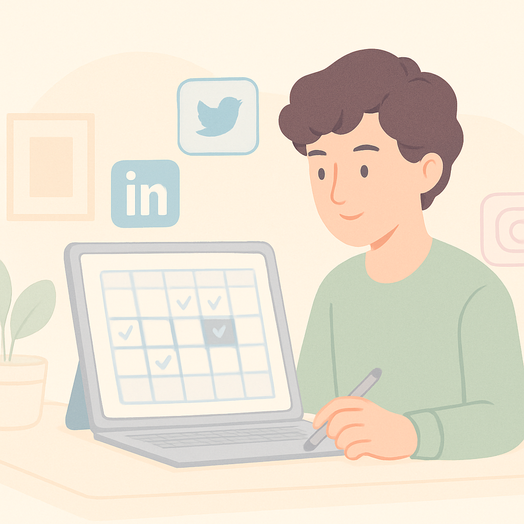 Content scheduling on social media 